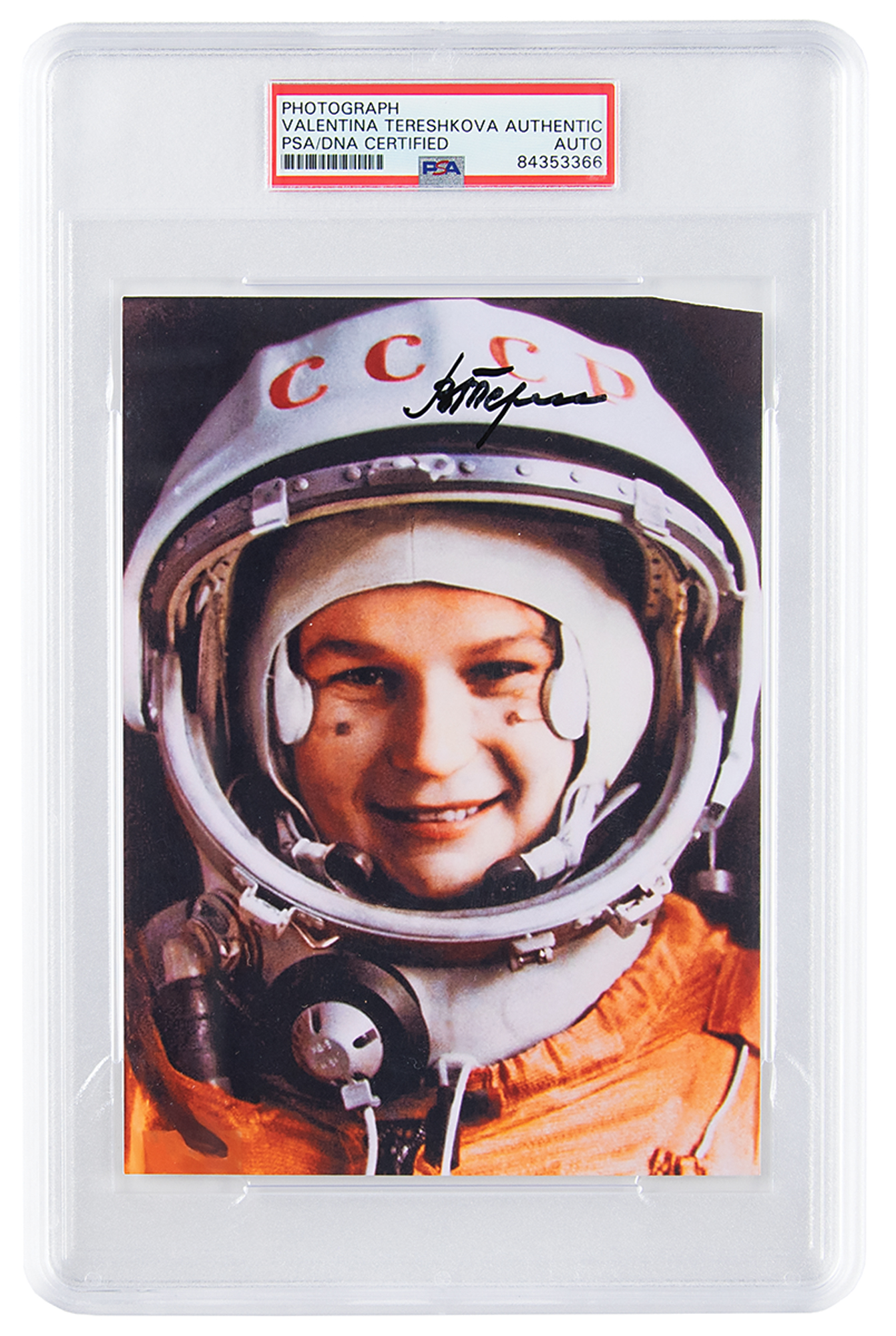 Lot #7175 Valentina Tereshkova Signed Photograph