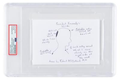 Lot #7103 Kennedy Assassination: Robert McClelland Signed Sketch