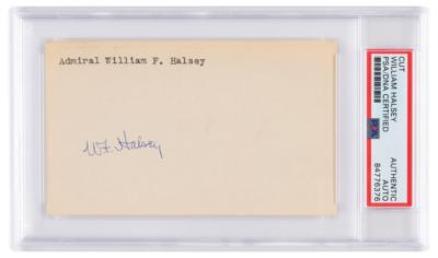 Lot #7153 William F. Halsey Signature