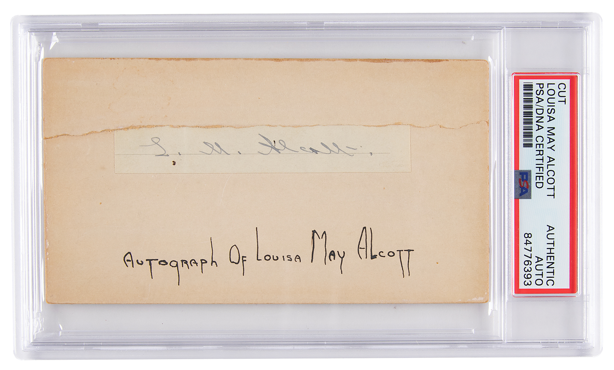 Lot #7233 Louisa May Alcott Signature