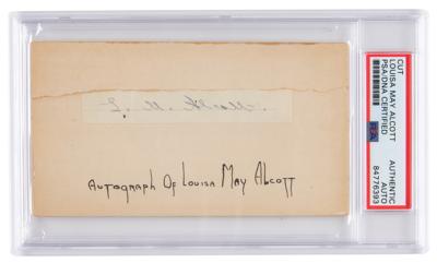 Lot #7233 Louisa May Alcott Signature