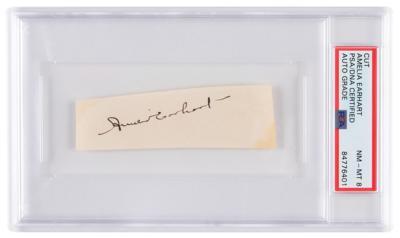 Lot #7164 Amelia Earhart Signature - PSA NM-MT 8