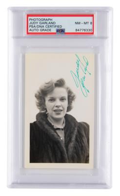 Lot #7407 Judy Garland Signed Photograph - PSA