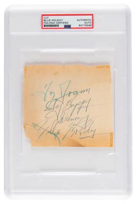 Lot #7253 Billie Holiday Signature