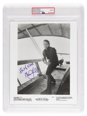 Lot #7429 Star Wars: Mark Hamill Signed Photograph - PSA MINT 9