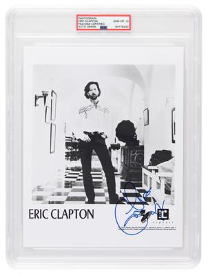 Lot #7316 Eric Clapton Signed Photograph - GEM MT 10