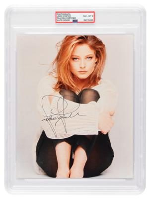 Lot #7405 Jodie Foster Signed Photograph - PSA NM-MT 8 - Image 1