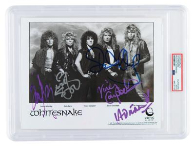 Lot #7367 Whitesnake Signed Photograph