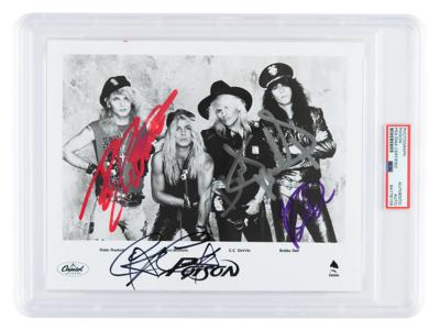 Lot #7351 Poison Signed Photograph