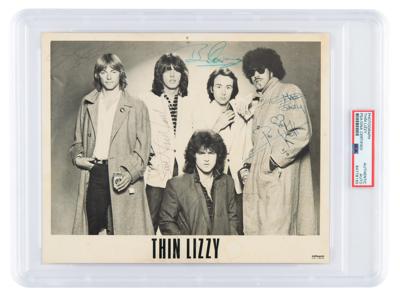Lot #7274 Thin Lizzy Signed Photograph