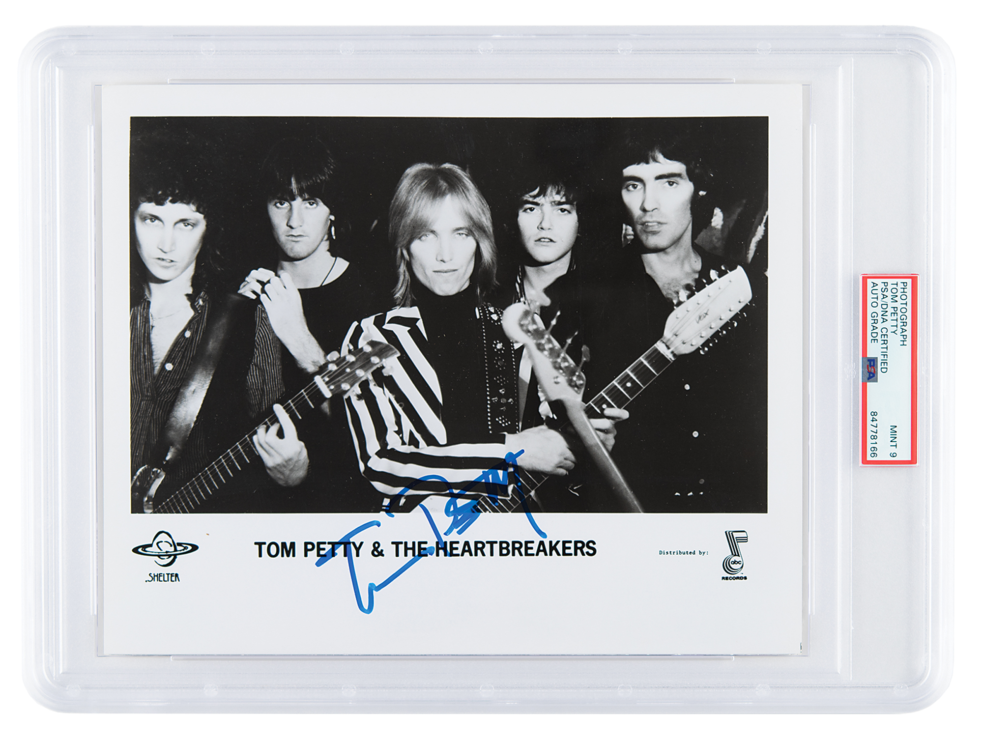 Lot #7349 Tom Petty Signed Photograph - PSA MINT 9