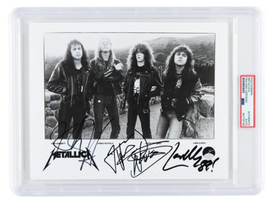 Lot #7344 Metallica Signed Photograph