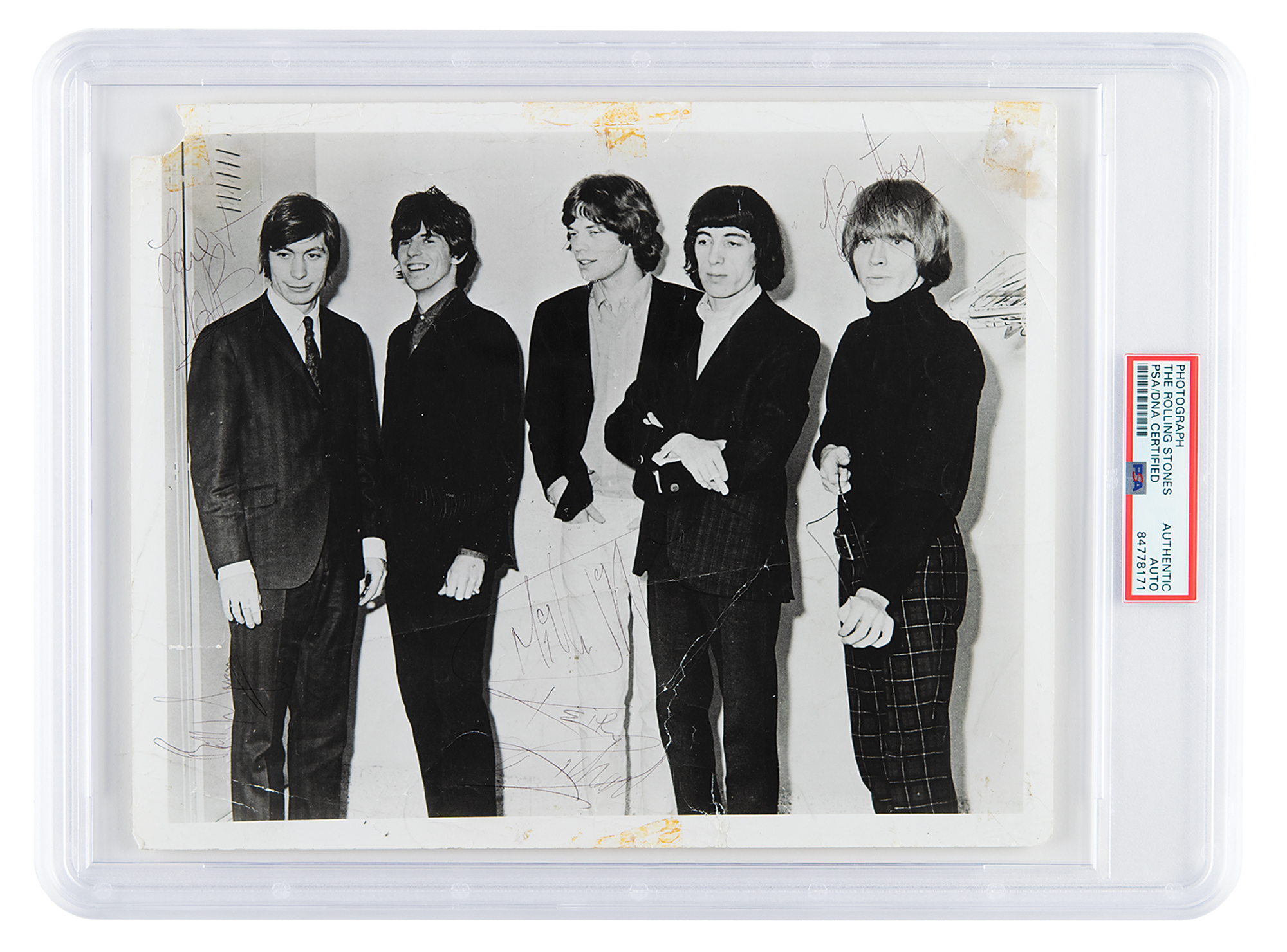 Lot #7272 Rolling Stones Signed Photograph