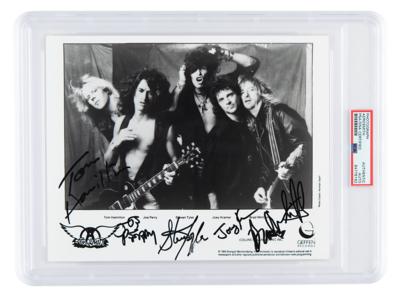 Lot #7305 Aerosmith Signed Photograph - Image 1