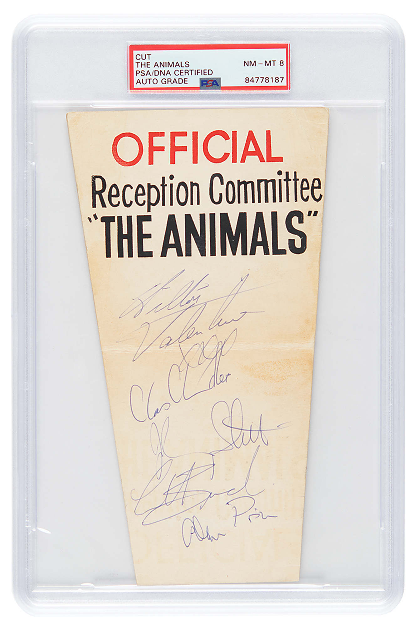 Lot #7307 The Animals Signatures - NM-MT 8