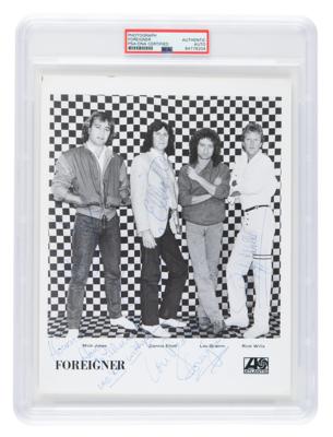 Lot #7325 Foreigner Signed Photograph