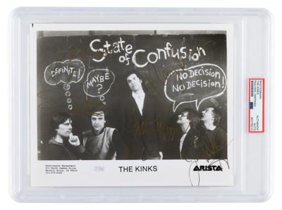 Lot #7339 The Kinks Signed Photograph