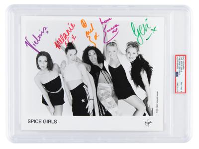 Lot #7375 Spice Girls Signed Photograph - PSA NM-MT 8