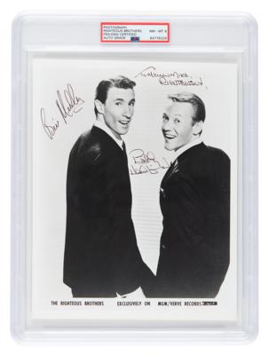 Lot #7355 The Righteous Brothers Signed Photograph - PSA NM-MT 8