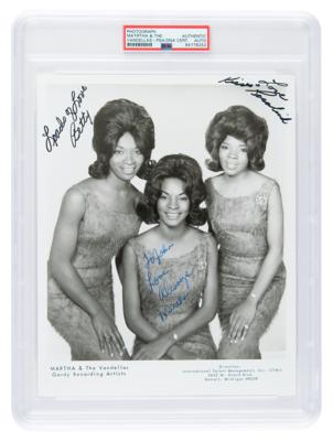Lot #7343 Martha and the Vandellas Signed Photograph