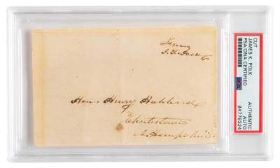 Lot #7017 James K. Polk Signed Free Frank - Image 1
