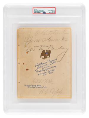 Lot #7055 William McKinley Signed Program Cover - Image 1