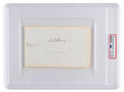 Lot #7047 Rutherford and Lucy Hayes Signatures as President and First Lady