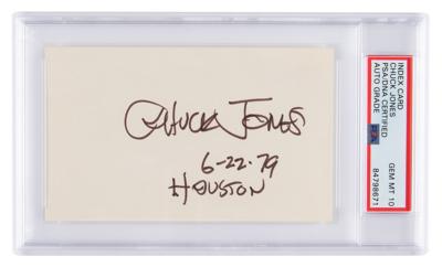 Lot #7199 Chuck Jones Signature - PSA GEM MT 10