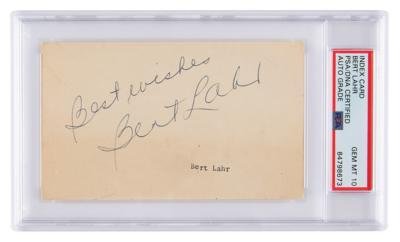 Lot #7435 Wizard of Oz: Bert Lahr Signature - PSA