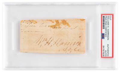 Lot #7013 William Henry Harrison Signature - Image 1