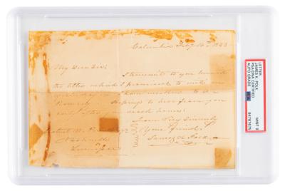 Lot #7018 James K. Polk Autograph Letter Signed - PSA MINT 9