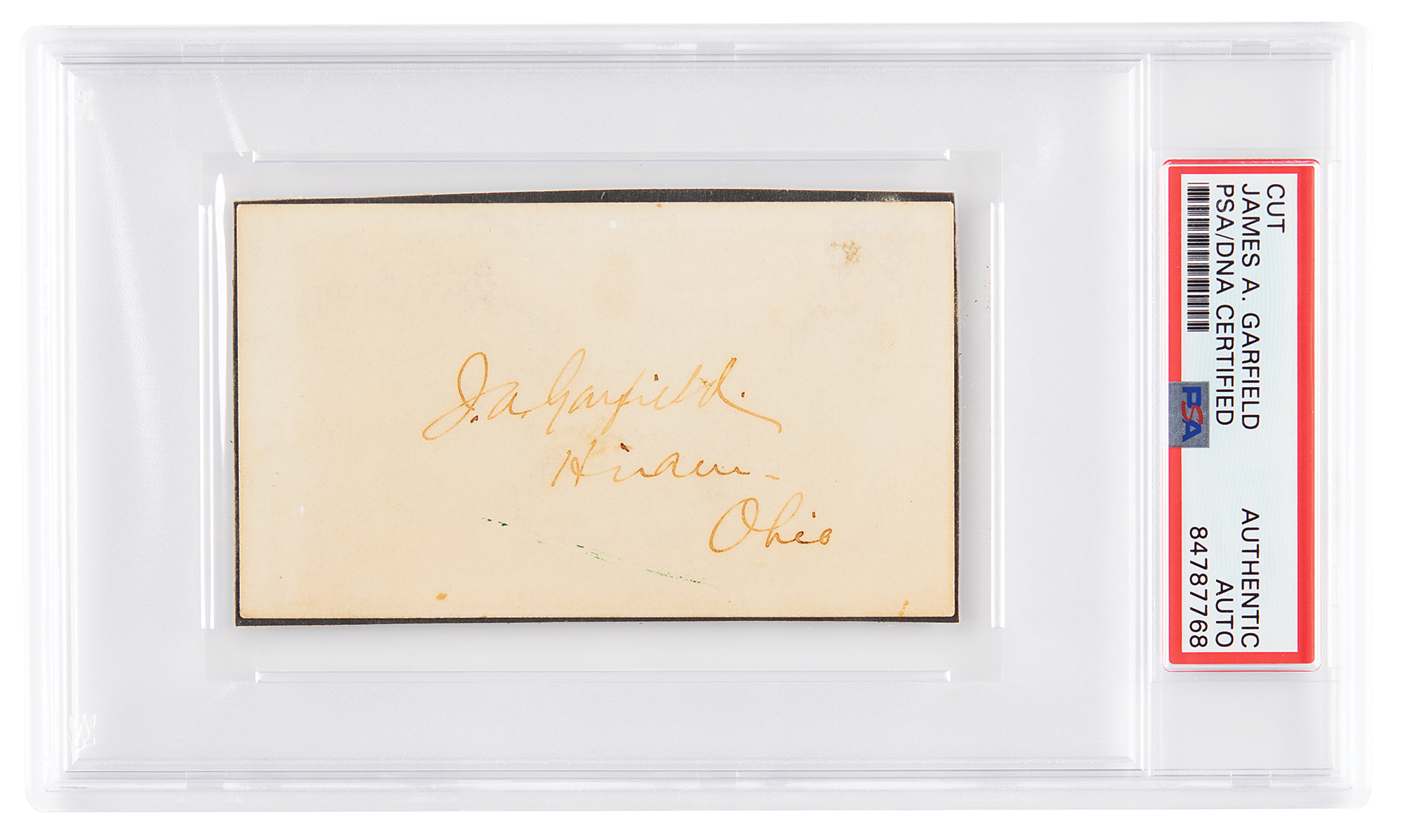 James A. Garfield Signature | RR Auction