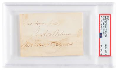 Lot #7062 Woodrow Wilson Signature as President -