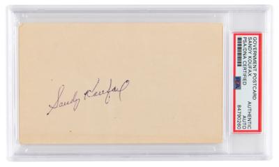 Lot #7491 Sandy Koufax Signature (1965)