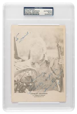 Lot #7437 Wizard of Oz: Charley Grapewin Signed