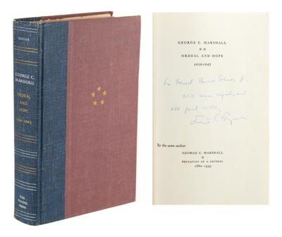 Lot #2168 George C. Marshall Book Presented to