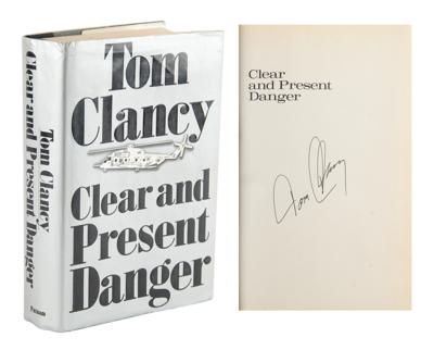 Lot #2215 Tom Clancy Signed Book