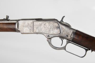 Lot #2113 Winchester Model 1873 Special Order Short Rifle (Factory Engraved) - Image 4