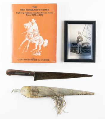 Lot #2114 Indian Fighter John B. Charlton's Knife and Rawhide Sheath - Image 2