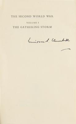 Lot #2136 Winston Churchill Signed Book with Telegram - Image 2