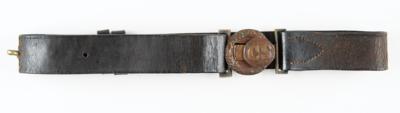 Lot #2029 Confederate 'CS' Belt Clasp and Waist Belt - Image 1