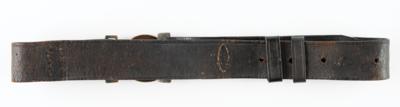 Lot #2029 Confederate 'CS' Belt Clasp and Waist Belt - Image 3