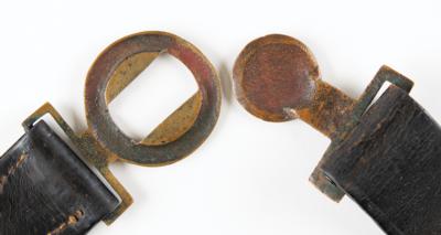 Lot #2029 Confederate 'CS' Belt Clasp and Waist Belt - Image 4