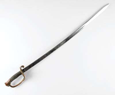 Lot #2112 US Model 1850 Foot Officer's Sword by Ames Belonging to Lt. Frederick T. Brown, 44th MA Infantry - Image 1