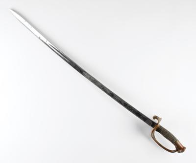 Lot #2112 US Model 1850 Foot Officer's Sword by Ames Belonging to Lt. Frederick T. Brown, 44th MA Infantry - Image 2