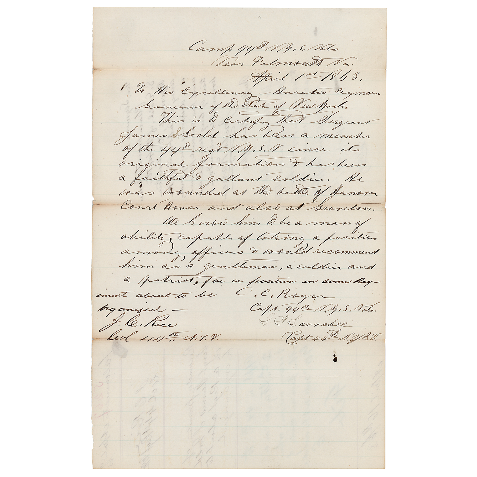 Lot #2104 Fred Mundy's Little Round Top-Used Civil War Sword with Lucius Larrabee Letter Signed - Image 11