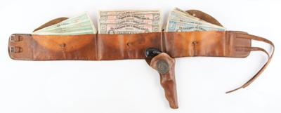 Lot #2116 Whitney .32 Revolver with Mexican Sheriff's Peso Money Belt - Image 2