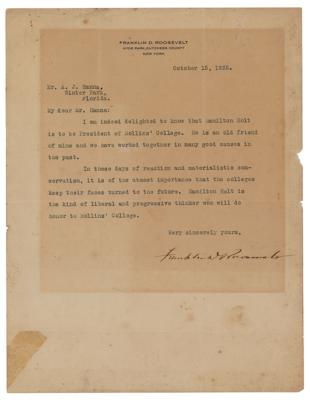 Lot #2178 FDR Reelected as President Letter: 'I hate the fourth term' - Image 4