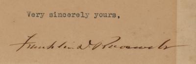 Lot #2178 FDR Reelected as President Letter: 'I hate the fourth term' - Image 7