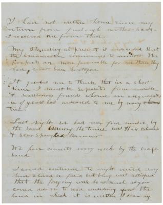 Lot #2049 Stonewall Jackson Autograph Letter Signed from West Point - Image 2